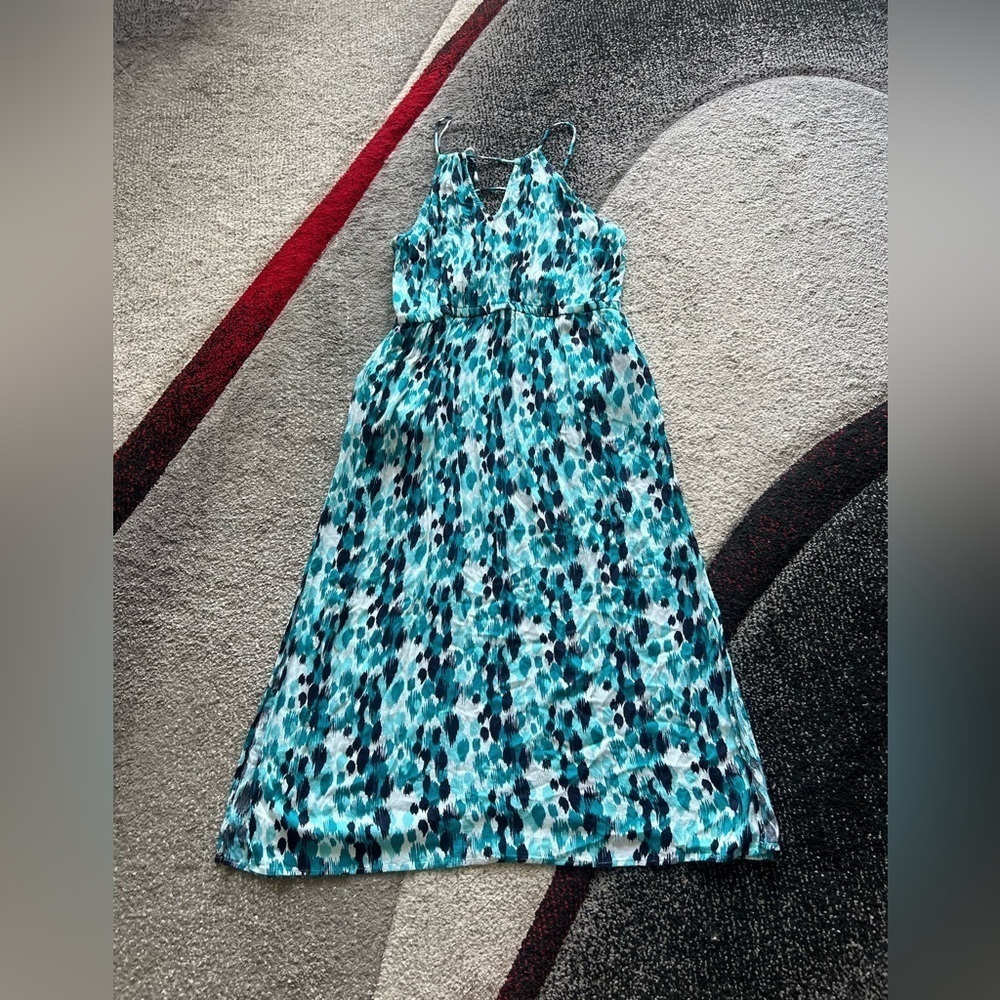 La Blanca Turquoise Slip Coastal Dress